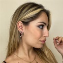 orecchino a forma di cuore twin